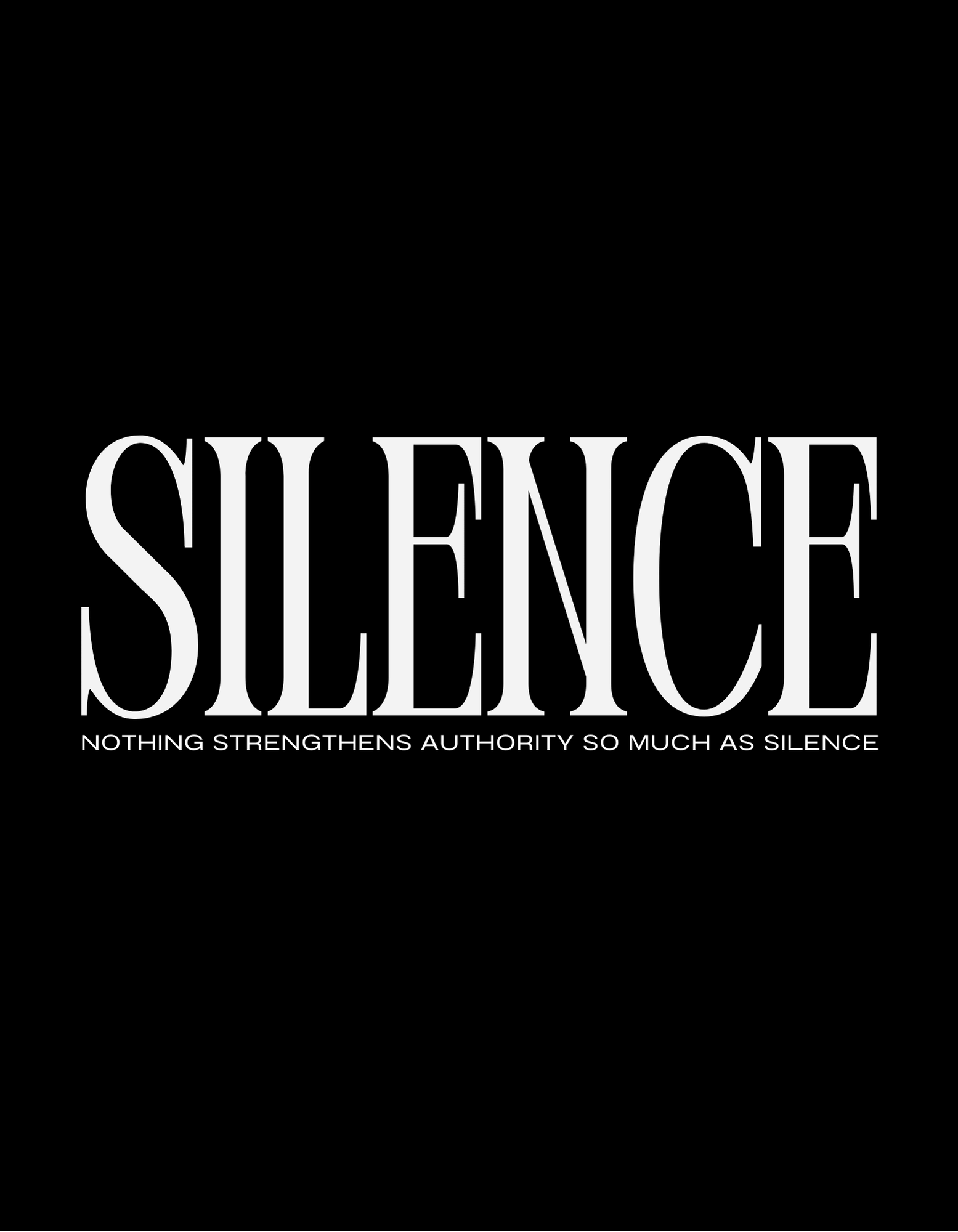 Men's Silence Authority Graphic Oversized T Shirt - Image 6
