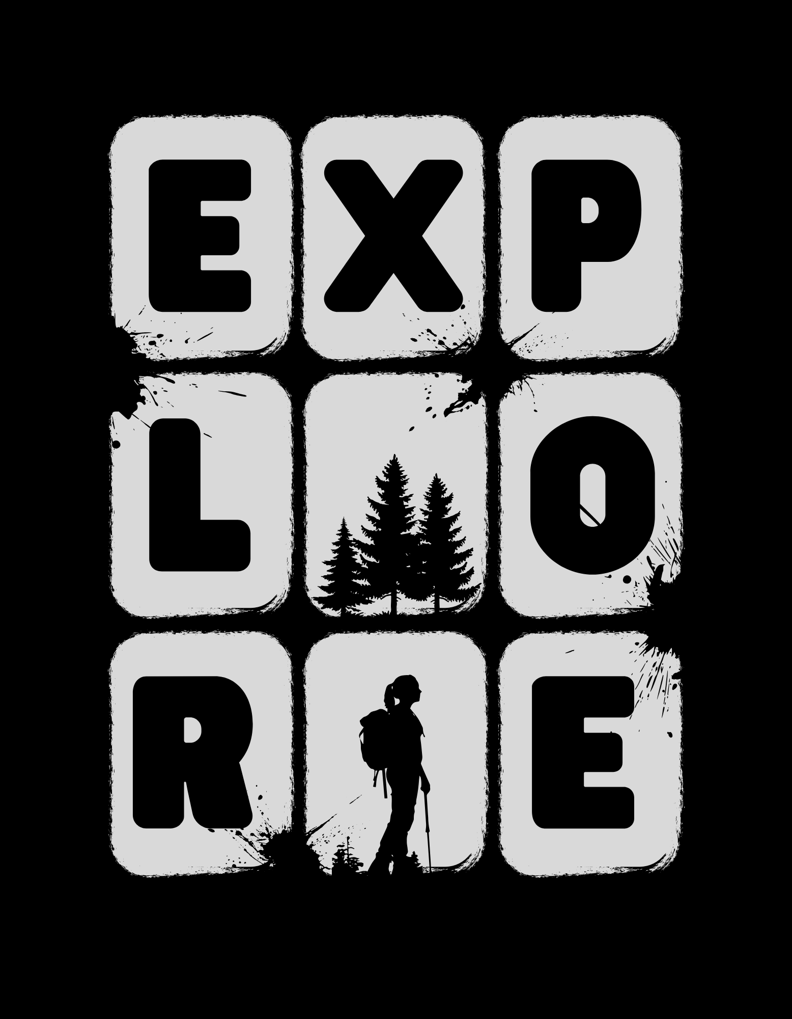 Men's Explore Adventure Graphic Oversized T Shirt - Image 4