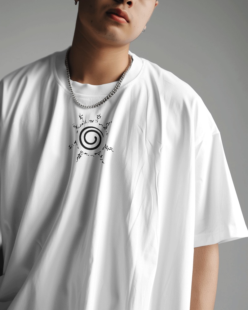 Men's Naruto Shippuden Character Oversized T-Shirt - Image 2