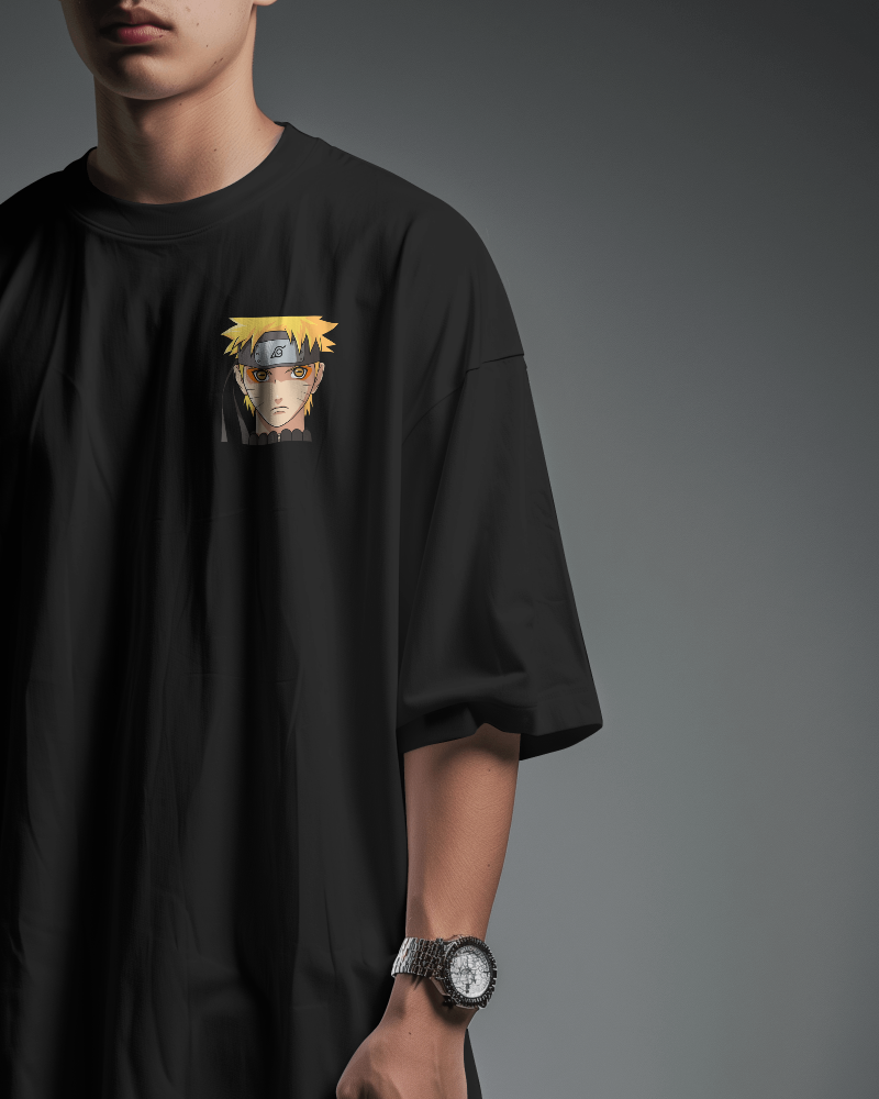 Men's Naruto Anime Oversized T-Shirt - Image 2