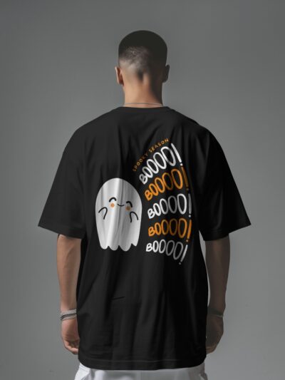Men's Spooky Boo Graphic Oversized T Shirt
