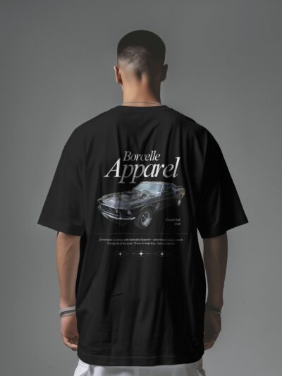 Men's Ride Around Car Graphic Oversized T Shirt