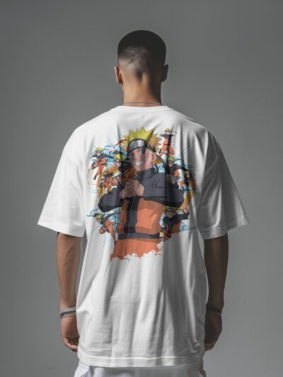 Men's Naruto Shippuden Character Oversized T-Shirt