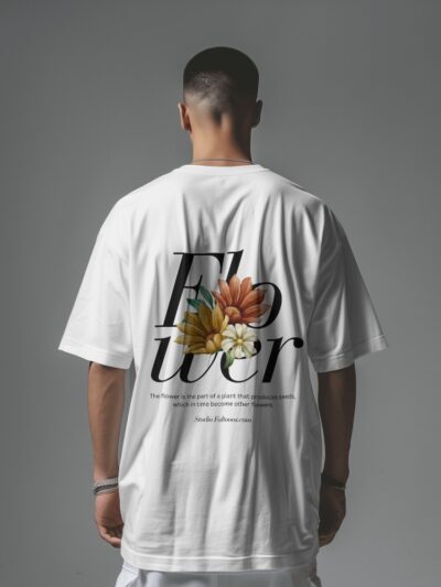 Men's Vintage Floral Oversized T Shirt