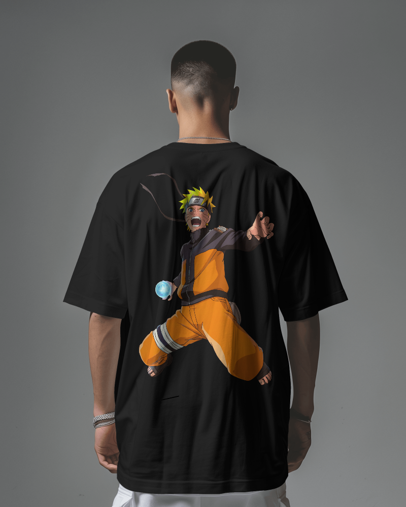 Men's Naruto Anime Oversized T-Shirt