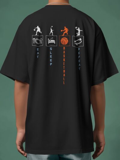 Men's Basketball Life Routine Oversized T-Shirt