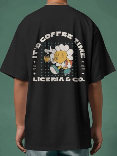 Men's Coffee Time Oversized T Shirt