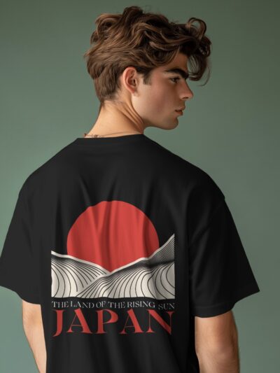Men's Rising Sun Japan Oversized T Shirt